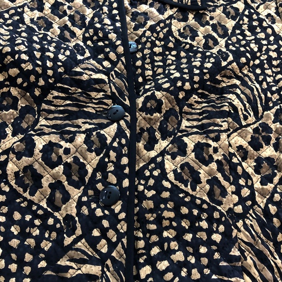 Maggy L 100% silk animal print zipper jacket - Picture 7 of 7